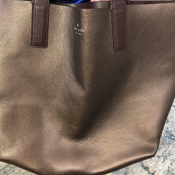 Kate, spade, reversible, copper, brown, large tote, very pristine and clean - Picture 2 of 8